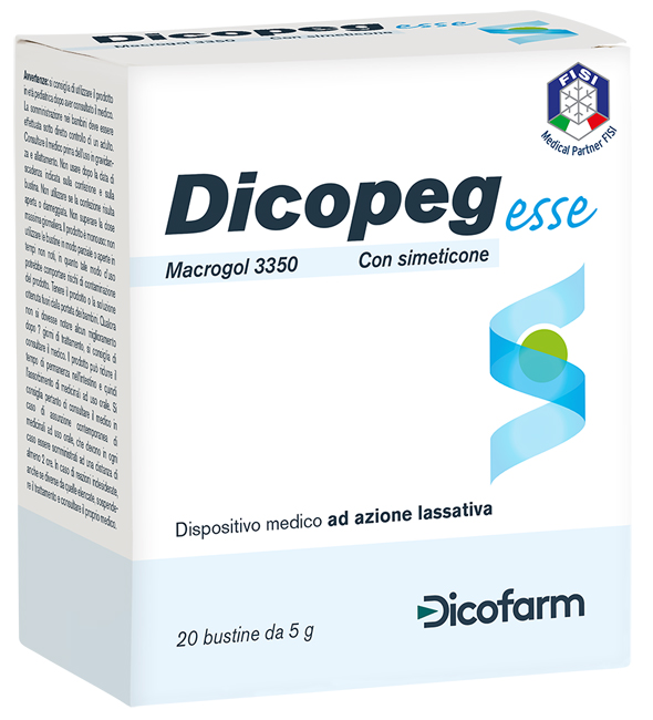 DICOPEG ESSE 20 BUSTE 5 G MACROGOL 3350 - Parafarmacia Mostacciano