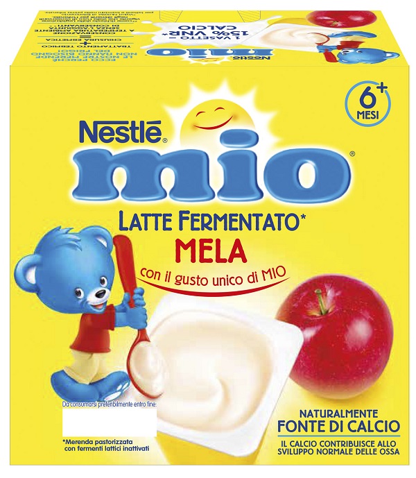 MIO MERENDA LATTE FERMENTATO MELA 4 PEZZI DA 100 G - Parafarmacia Mostacciano