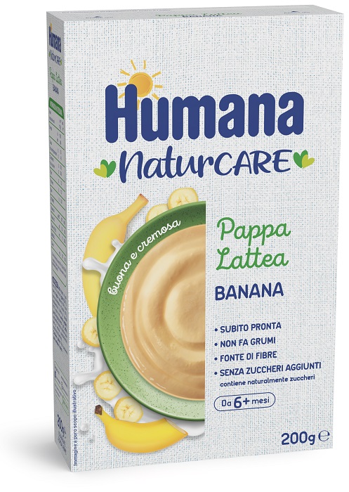 HUMANA PAPPA LATTEA BANANA 200 G - Parafarmacia Mostacciano