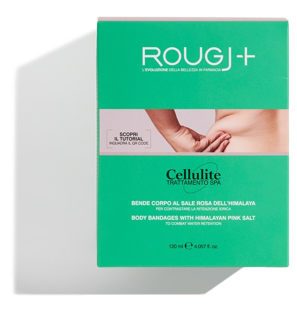 ROUGJ CELLULITE TRATTAMENTO SPA BENDE CORPO AL SALE ROSA DELL'HIMALAYA 2 PEZZI 120 ML - Parafarmacia Mostacciano