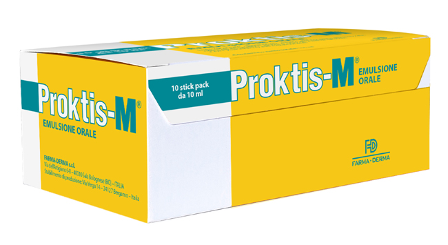 PROKTIS-M EMULSIONE ORALE 10 STICK DA 10 ML - Parafarmacia Mostacciano