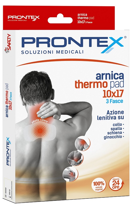 FASCIA PRONTEX ARNICA THERMO PAD 10 x 17 3 PEZZI - Parafarmacia Mostacciano