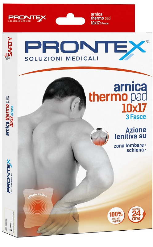 FASCIA PRONTEX ARNICA THERMO PAD 10 X 17 3 PEZZI - Parafarmacia Mostacciano