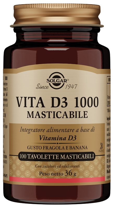 VITA D3 1000 100 TAVOLETTE MASTICABILI - Parafarmacia Mostacciano
