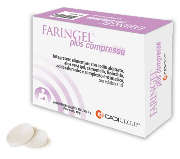 FARINGEL PLUS 20 COMPRESSE MASTICABILI - Parafarmacia Mostacciano