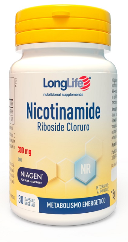 LONGLIFE NICOTINAMIDE RIBOSIDE CLORURO 30 CAPSULE DA 500 MG - Parafarmacia Mostacciano