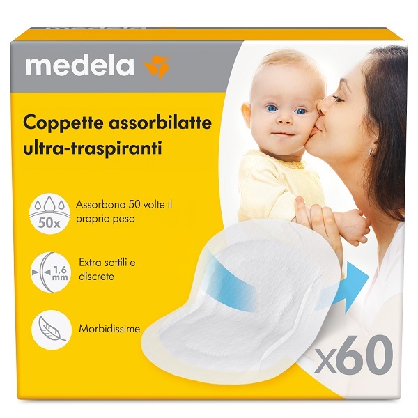 COPPETTE ASSORBILATTE ULTRA-TRASPIRANTI 60 PEZZI - Parafarmacia Mostacciano