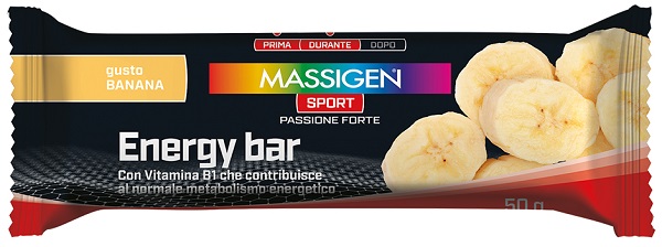 MASSIGEN SPORT ENERGY BARRETTA BANANA 50 G - Parafarmacia Mostacciano