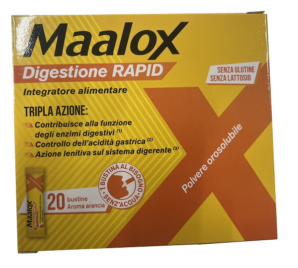 MAALOX DIGESTIONE RAPID 20 BUSTINE DA 2 G - Parafarmacia Mostacciano