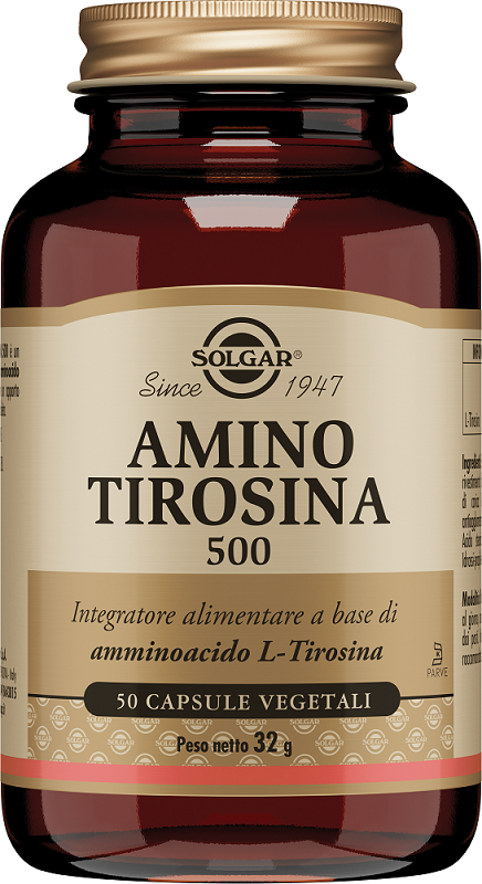 AMINO TIROSINA 500 50 CAPSULE VEGETALI - Parafarmacia Mostacciano