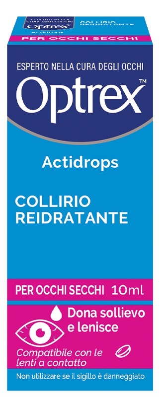 COLLIRIO REIDRATANTE OCCHI SECCHI OPTREX ACTIDROPS 10 ML - Parafarmacia Mostacciano