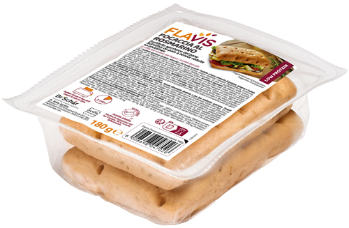 FLAVIS FOCACCIA ROSMARINO 2 PEZZI DA 90 G - Parafarmacia Mostacciano
