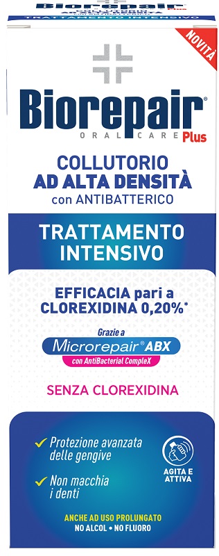 BIOREPAIR PLUS COLLUTORIO ALTA DENSITA' ANTIBATTERICO ABX 250 ML - Parafarmacia Mostacciano
