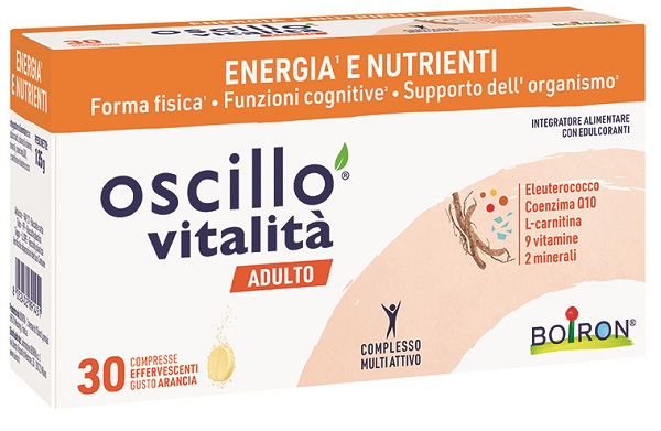 OSCILLO VITALITA' ADULTO 30 COMPRESSE EFFERVESCENTI - Parafarmacia Mostacciano