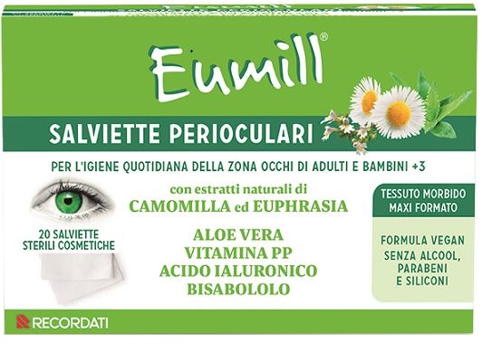 EUMILL SALVIETTE PERIOCULARI 20 PEZZI - Parafarmacia Mostacciano
