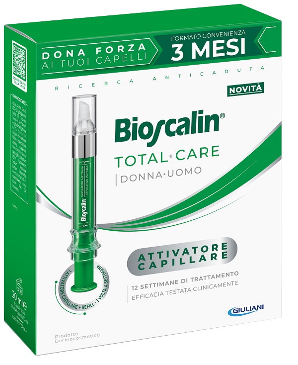 BIOSCALIN TOTAL CARE ATTIVATORE CAPILLARE 2 APPLICATORI MULTIDOSE X 10 ML - Parafarmacia Mostacciano