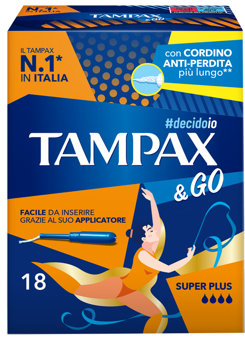 TAMPAX &GO SUPER PLUS 18 PEZZI - Parafarmacia Mostacciano