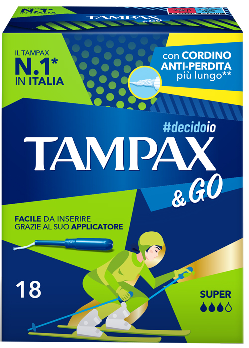 TAMPAX &GO SUPER 18 PEZZI - Parafarmacia Mostacciano
