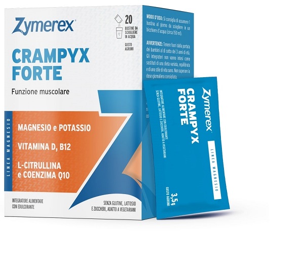 ZYMEREX CRAMPYX FORTE 20 BUSTINE DA 3,5 G GUSTO AGRUMI CON EDULCORANTE SENZA ZUCCHERI SENZA GLUTINE SENZA LATTOSIO - Parafarmacia Mostacciano