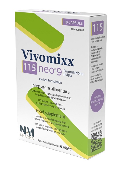 VIVOMIXX 115 NEO 9 10 CAPSULE - Parafarmacia Mostacciano