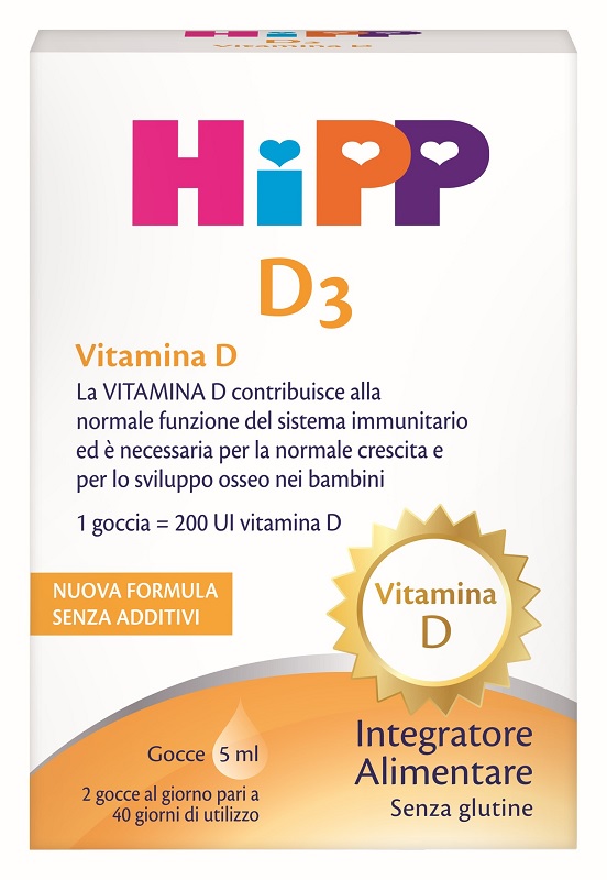 HIPP D3 5 ML NUOVA FORMULA - Parafarmacia Mostacciano