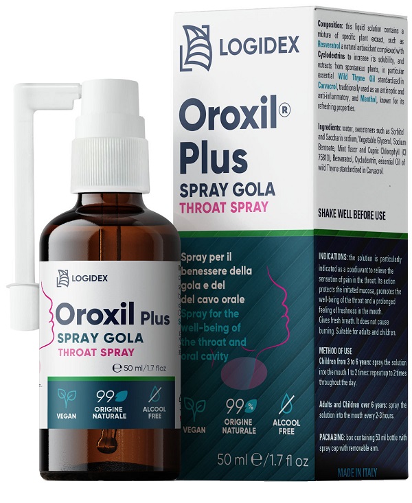 OROXIL PLUS SPRAY GOLA CAVO ORALE 50 ML - Parafarmacia Mostacciano