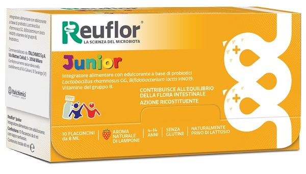REUFLOR JUNIOR 10 FLACONCINI 8 ML - Parafarmacia Mostacciano