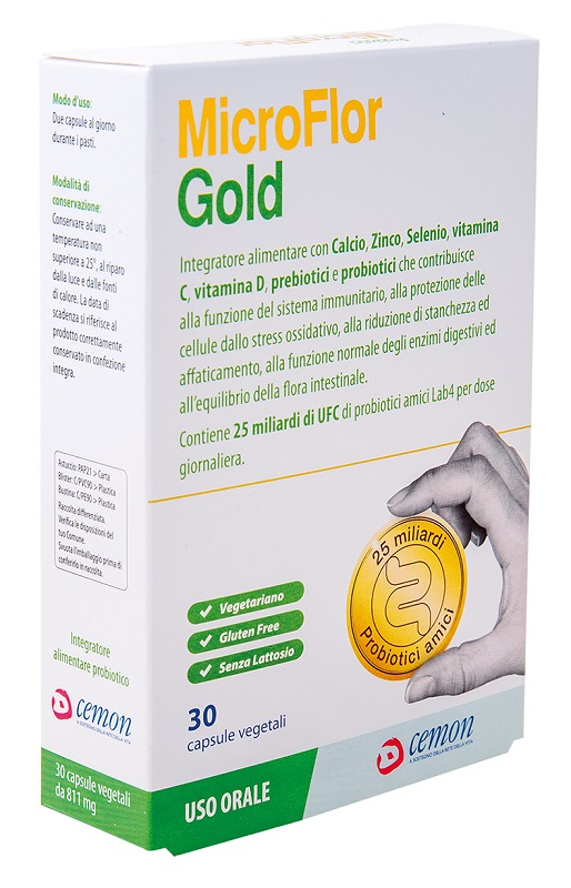 MICROFLOR GOLD 30 CAPSULE VEGETALI - Parafarmacia Mostacciano