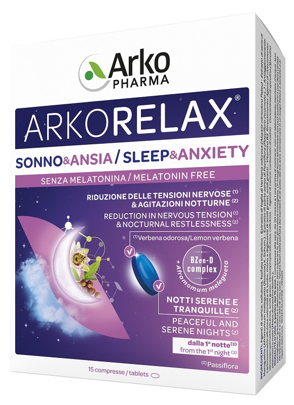 ARKORELAX SONNO&ANSIA 15 COMPRESSE - Parafarmacia Mostacciano