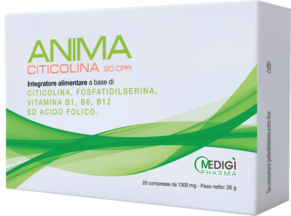 ANIMA CITICOLINA 20 COMPRESSE - Parafarmacia Mostacciano