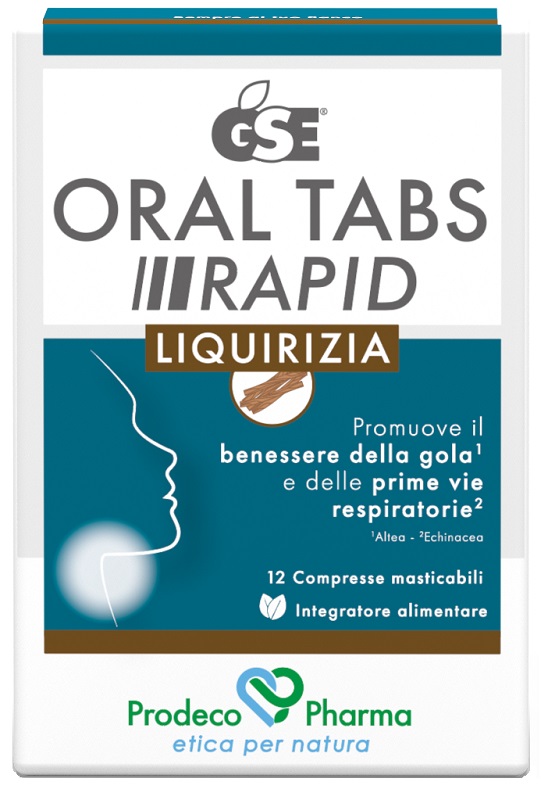 GSE ORAL TABS RAPID LIQUIRIZIA 12 COMPRESSE DA 1,5 G - Parafarmacia Mostacciano