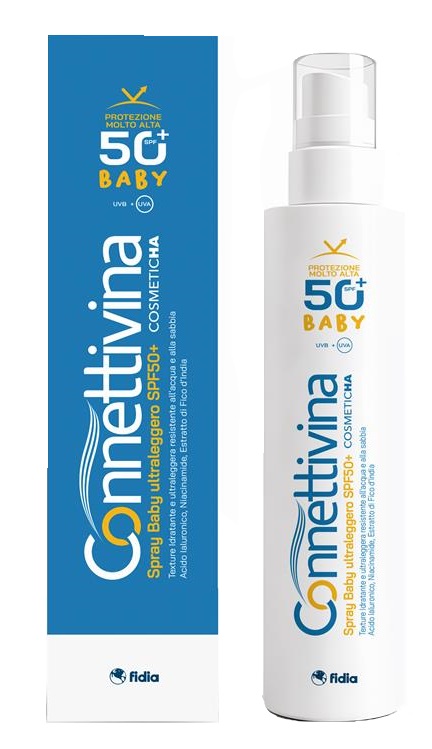CONNETTIVINA SPRAY BABY ULTRALEGGERO SPF50+ 180 ML - Parafarmacia Mostacciano