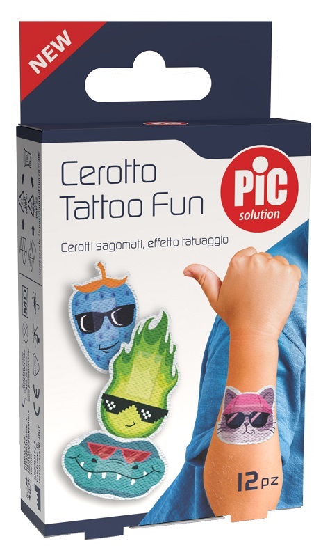 PIC SOLUTION CEROTTO TATTOO FUN 12 PEZZI - Parafarmacia Mostacciano