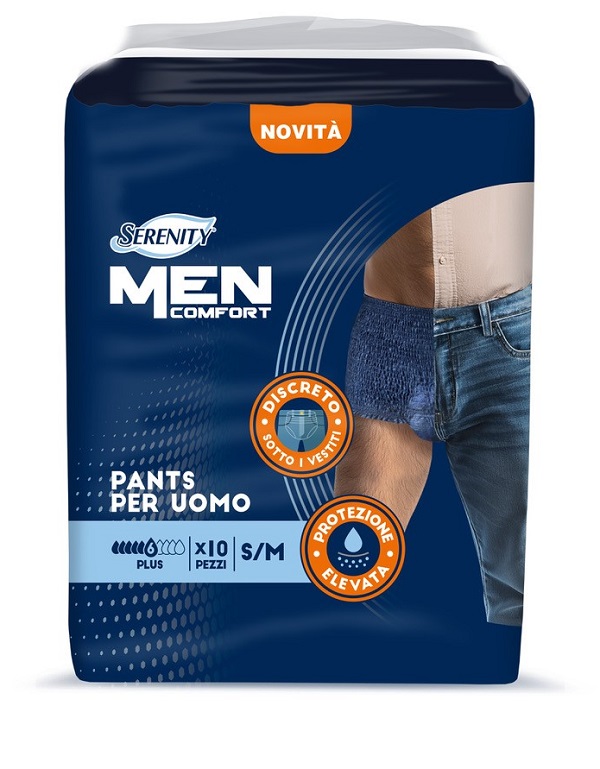PANNOLONE A MUTANDINA SERENITY MEN COMFORT PLUS S/M 10 PEZZI - Parafarmacia Mostacciano