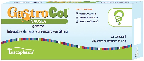 GASTROCOL NAUSEA GOMME GUSTO AGRUMI 34 G - Parafarmacia Mostacciano