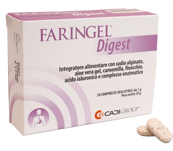 FARINGEL DIGEST 20 COMPRESSE DEGLUTIBILI - Parafarmacia Mostacciano