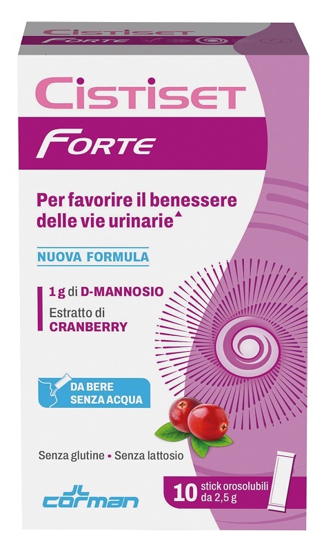 CISTISET FORTE 10 STICK OROSOLUBILI 2,5 G SENZA GLUTINE SENZA LATTOSIO - Parafarmacia Mostacciano