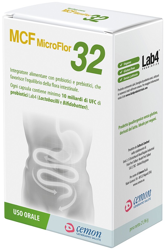 MCF MICROFLOR 32 60 CAPSULE VEGETALI - Parafarmacia Mostacciano
