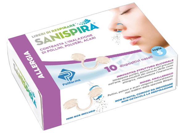 SANISPIRA ALLERGIA DISPOSITIVO NASALE 10 PEZZI TAGLIA M - Parafarmacia Mostacciano