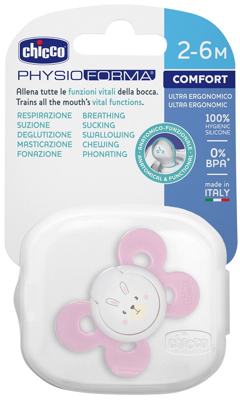 CHICCO SUCCHIETTO COMFORT GIRL IN SILICONE 0-6 MESI 1 PEZZO - Parafarmacia Mostacciano