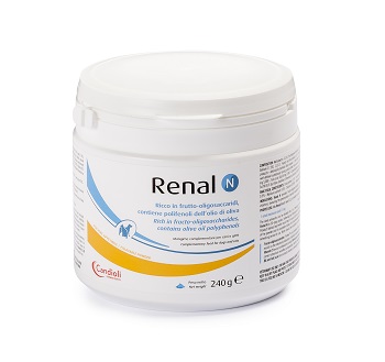 RENAL N MANGIME COMPLEMENTARE PER CANI E GATTI BARATTOLO 240 G - Parafarmacia Mostacciano