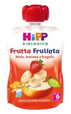 HIPP BIO FRUTTA FRULLATA MELA BANANA FRAGOLA 90 G - Parafarmacia Mostacciano