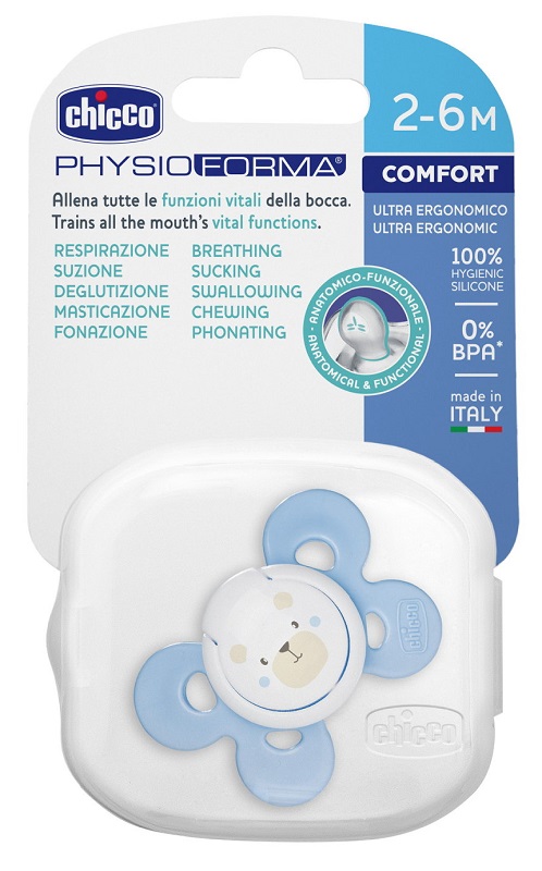 CHICCO SUCCHIETTO COMFORT BOY IN SILICONE 0-6 MESI 1 PEZZO - Parafarmacia Mostacciano