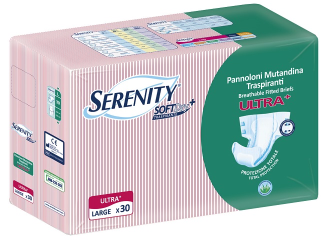 PANNOLONE A MUTANDINA SERENITY FITTED ULTRA + ALOE L 30 PEZZI - Parafarmacia Mostacciano