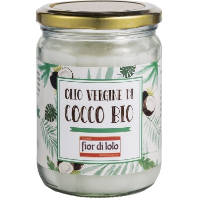 FIOR DI LOTO OLIO VERGINE DI COCCO BIO 450 ML - Parafarmacia Mostacciano