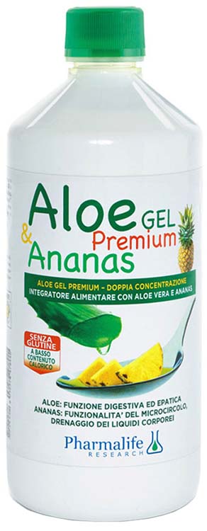ALOE GEL PREMIUM & ANANAS 1 LITRO - Parafarmacia Mostacciano