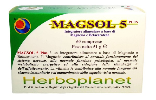 MAGSOL 5 PLUS 60 COMPRESSE - Parafarmacia Mostacciano
