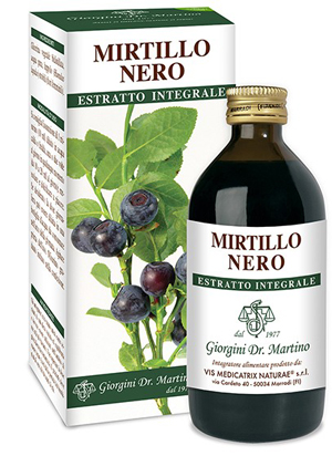 MIRTILLO NERO ESTRATTO INTEGRALE 200 ML - Parafarmacia Mostacciano