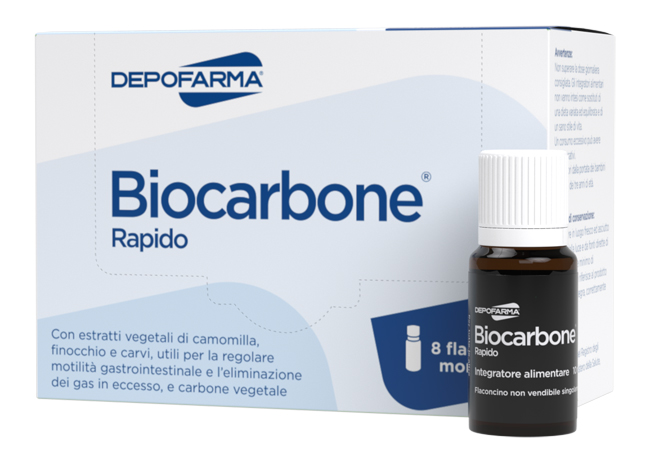 BIOCARBONE RAPIDO 8 FLACONCINI - Parafarmacia Mostacciano