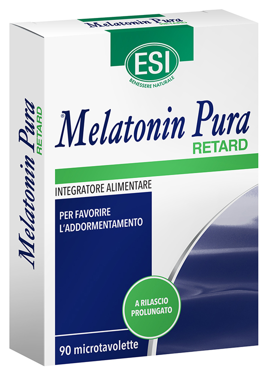 ESI MELATONIN PURA RETARD 90 MICROTAVOLETTE - Parafarmacia Mostacciano